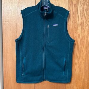 Patagonia Men’s Better Sweater Fleece Vest Color Dark Borealis Green Sty 25882